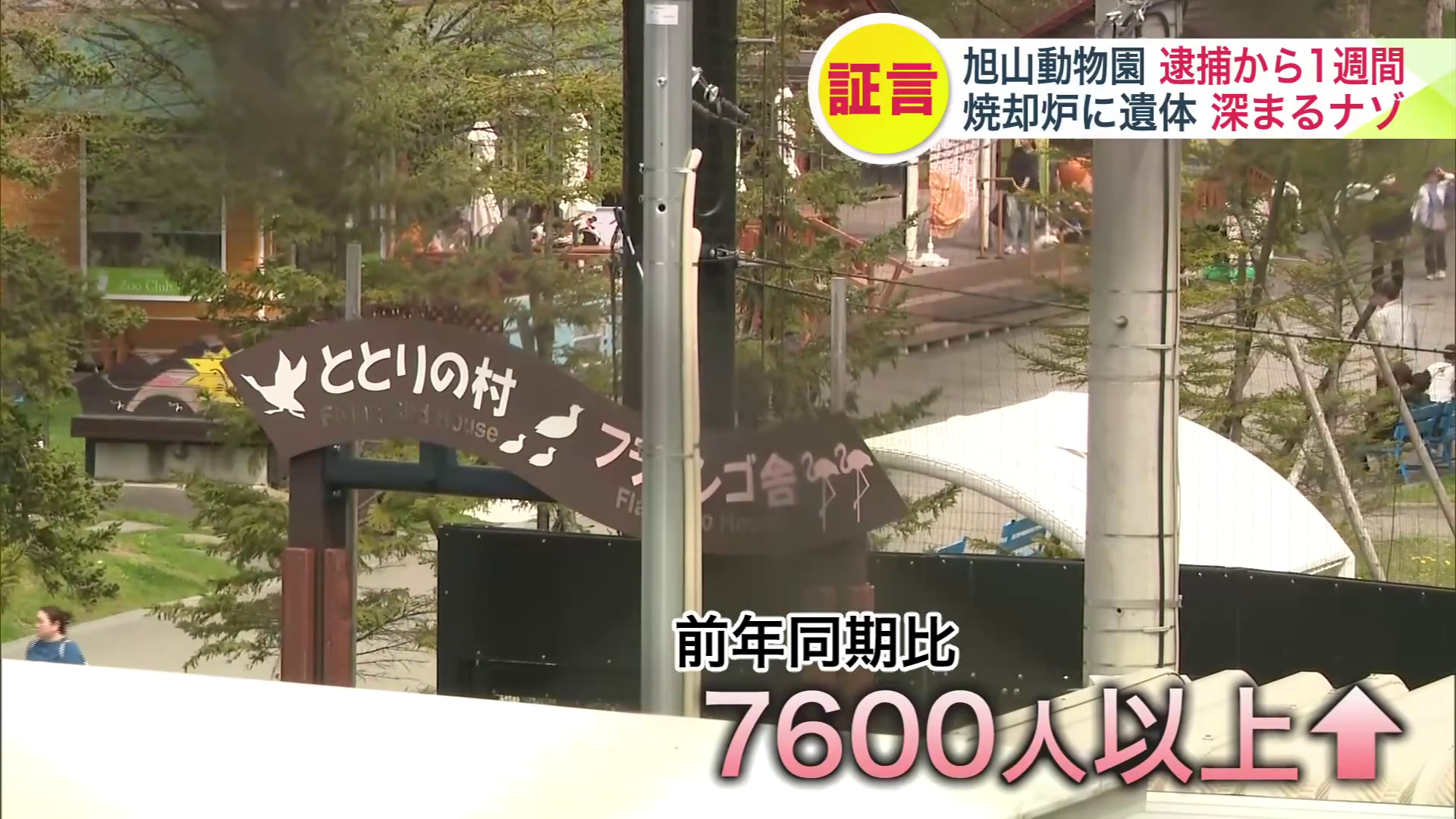前年同時期より来園者数がアップした旭山動物園