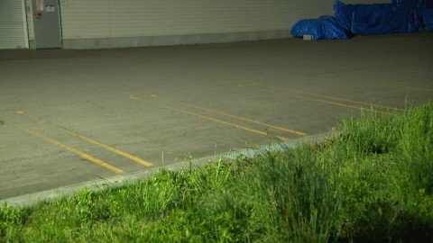 自転車に乗った男性が倒れていた現場