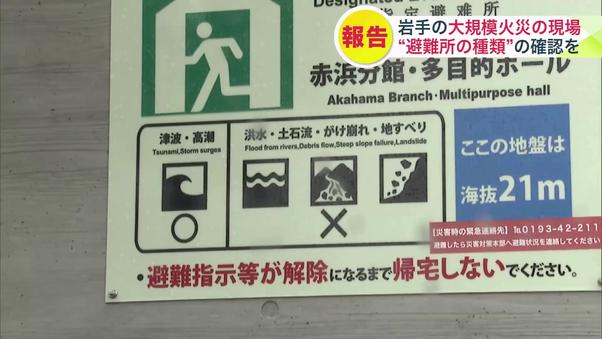 災害によって「避難所の種類」は異なる