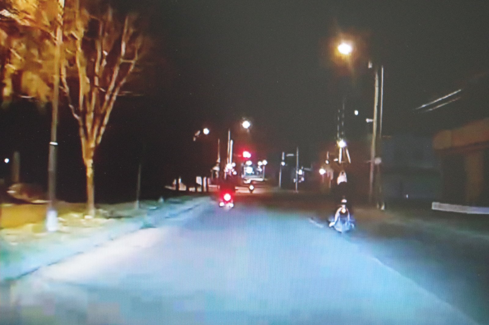 暴走行為をするバイク(提供 道警)