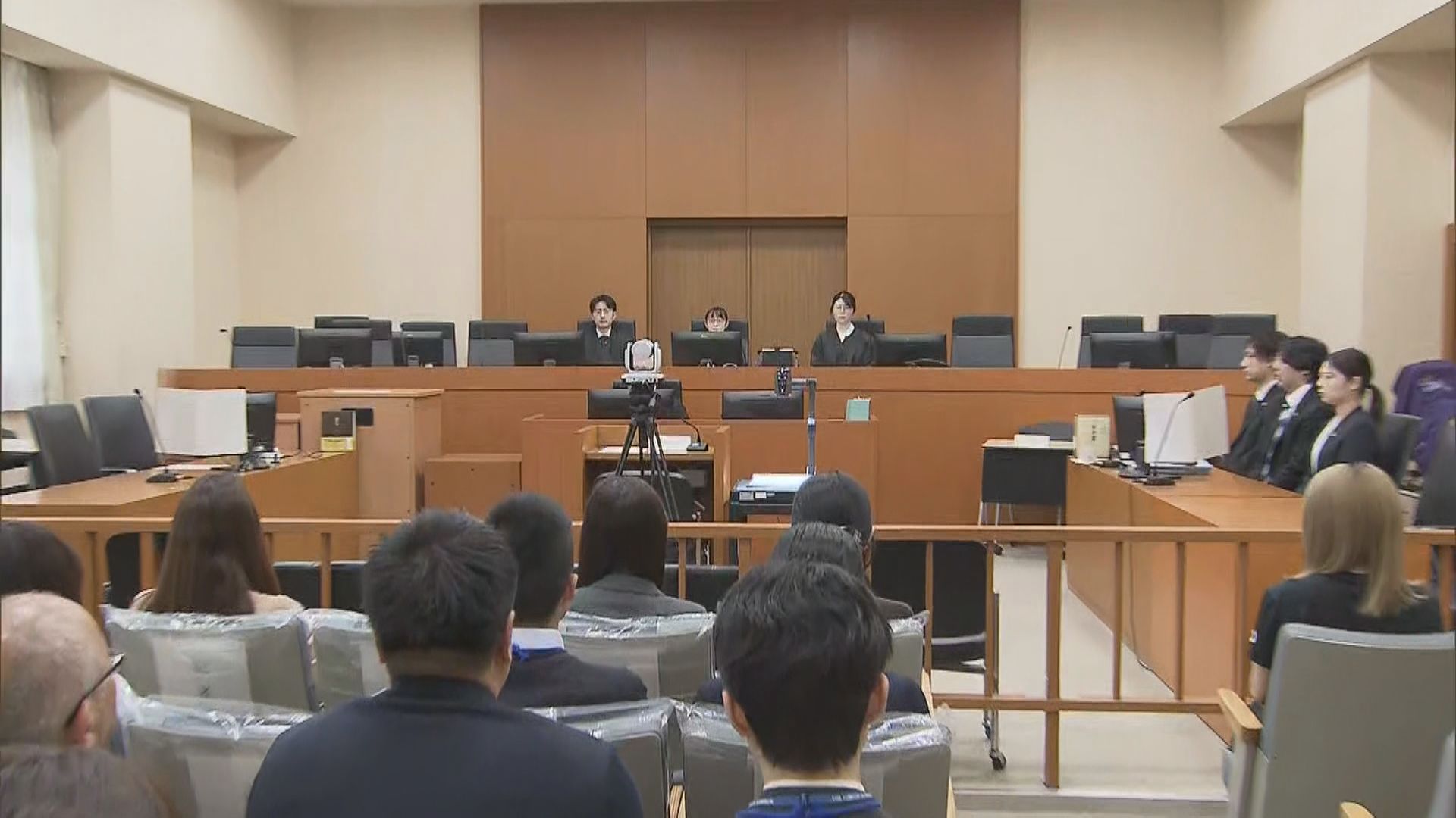 法廷内の様子（旭川地裁）