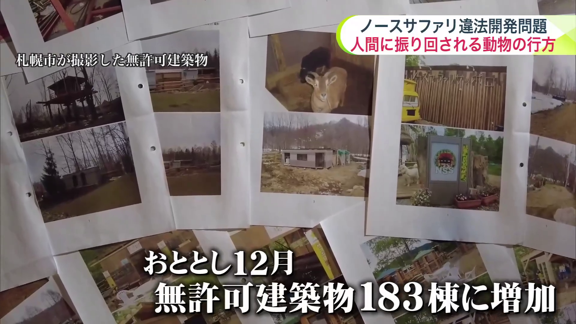 札幌市が撮影した無許可建築物
