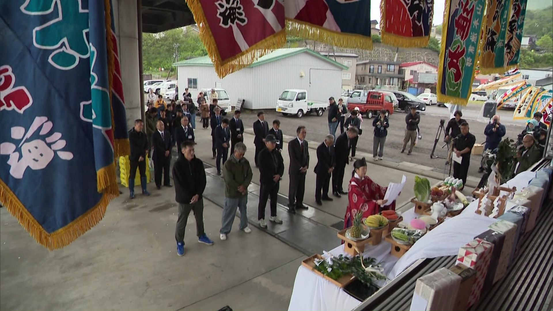 大漁祈願祭の様子