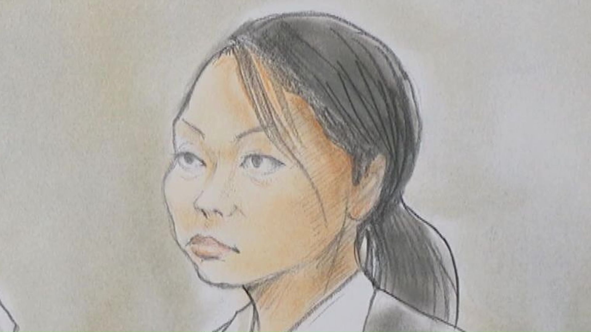 川村葉音被告のスケッチ（5月25日）