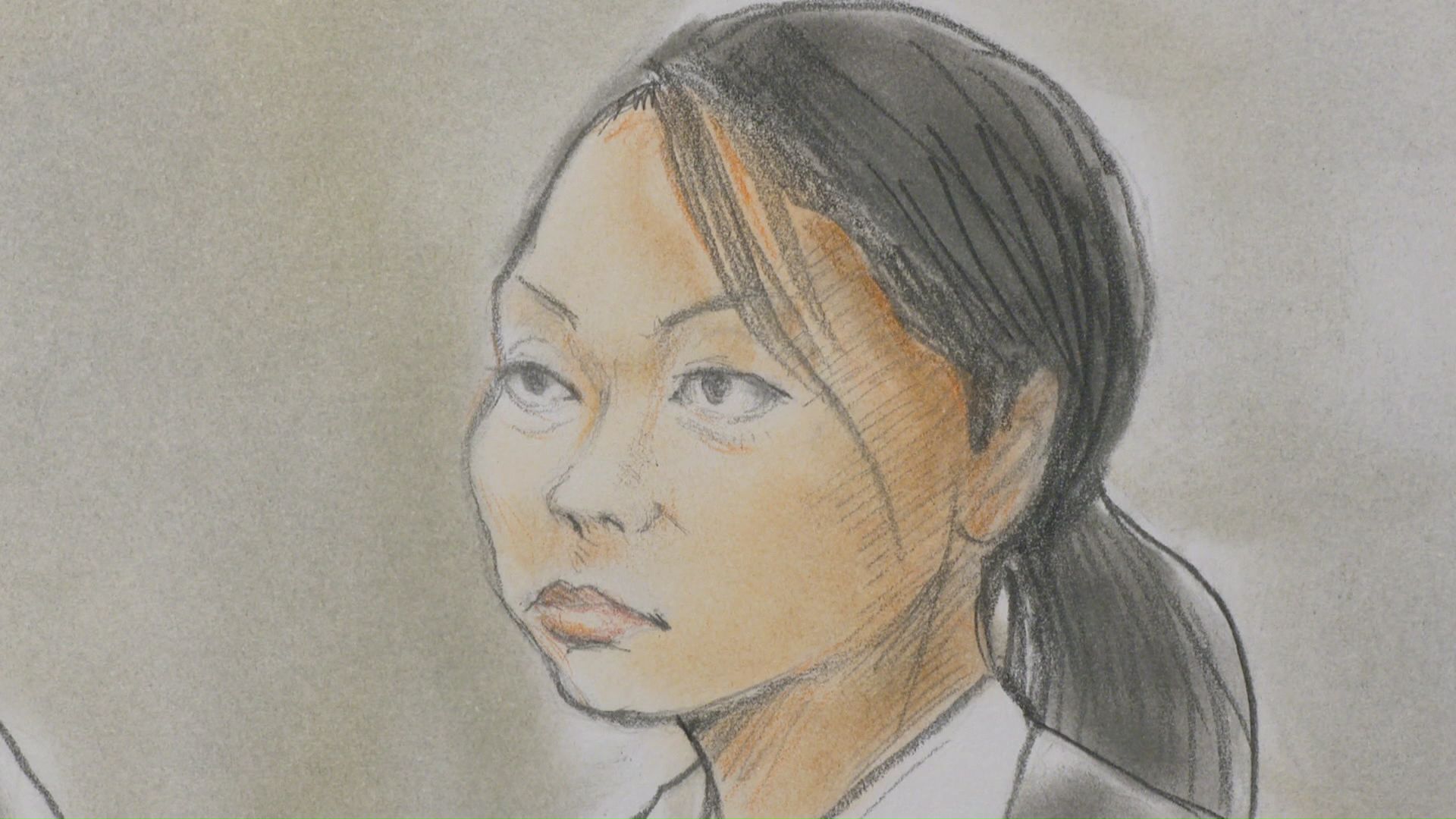 川村葉音被告のスケッチ