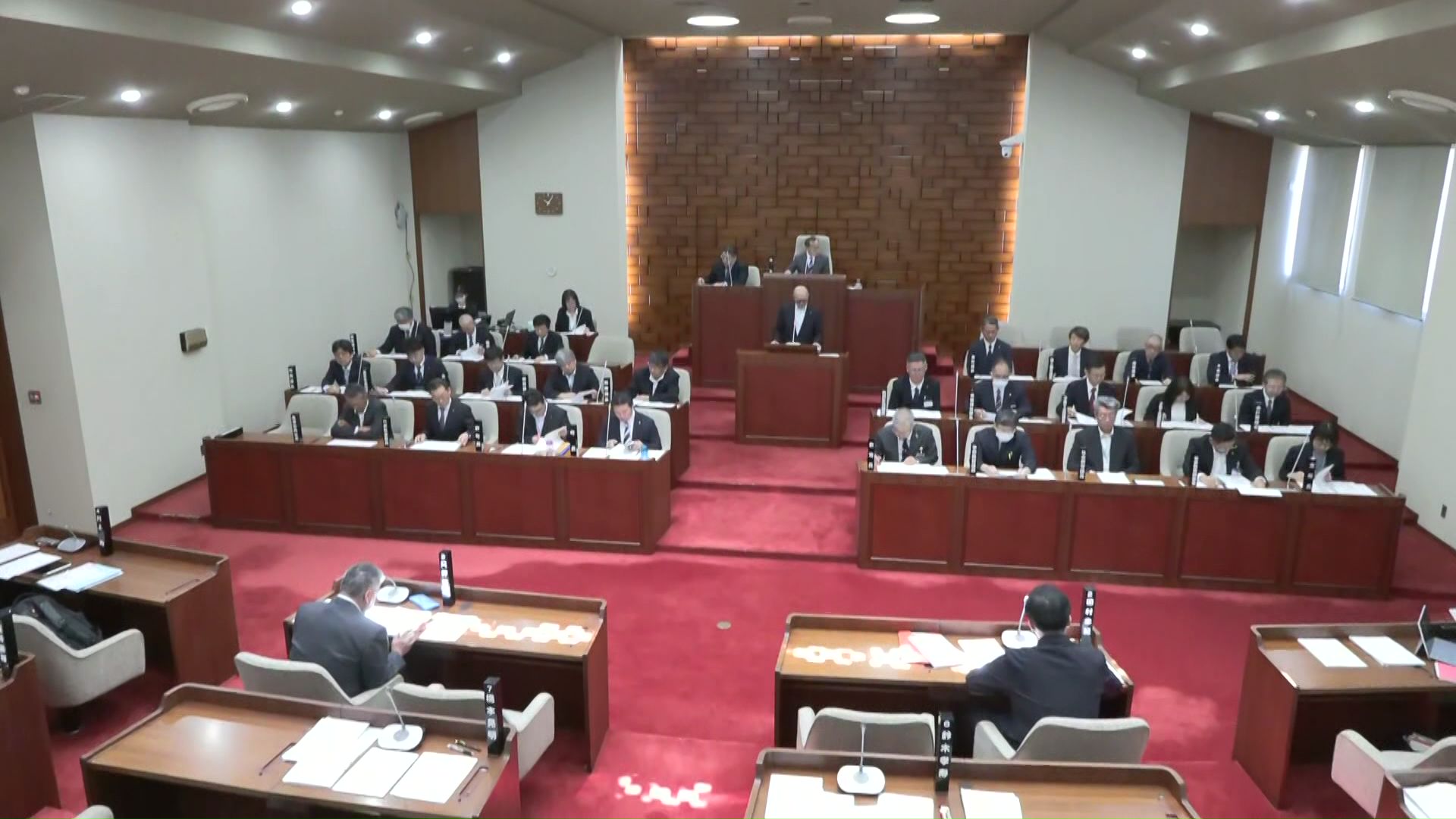 11日午後にも採決される予定(清水町議会)