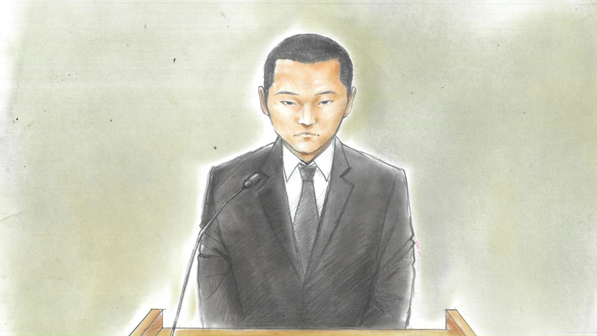 スケッチ）滝沢海裕被告