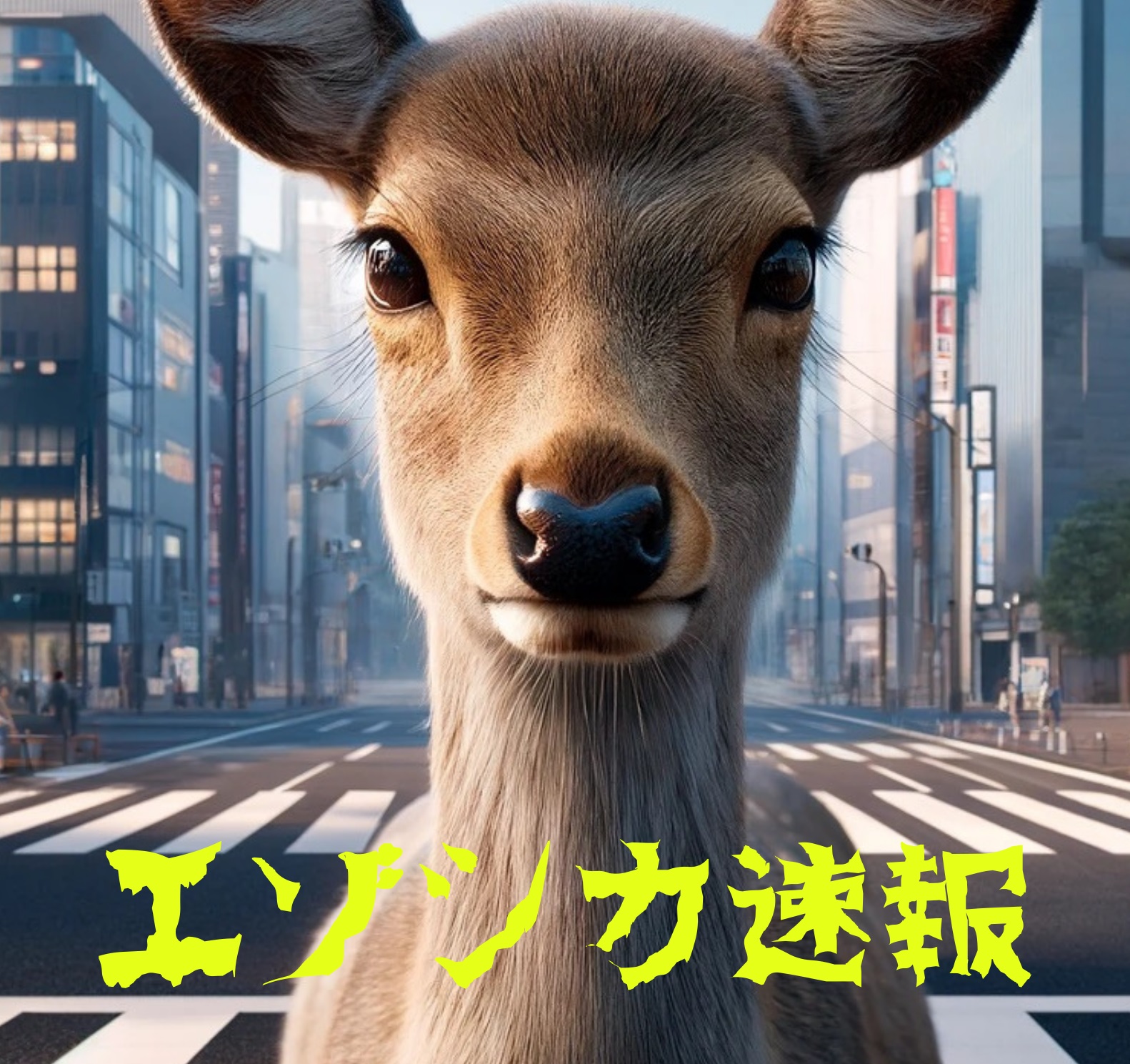 エゾシカ速報 画像はAIで作成