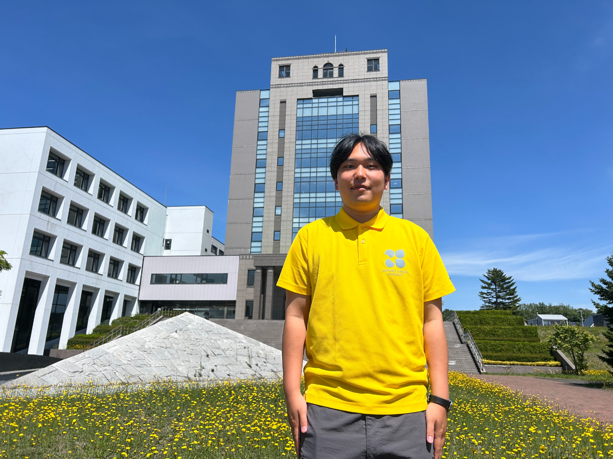 江別キャンパスにて(写真:北海道文化放送)