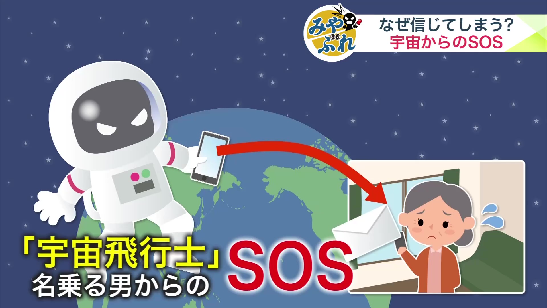 「宇宙飛行士」を名乗る男からのSOS