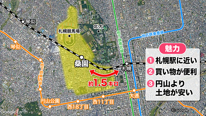 桑園エリアの魅力とは？