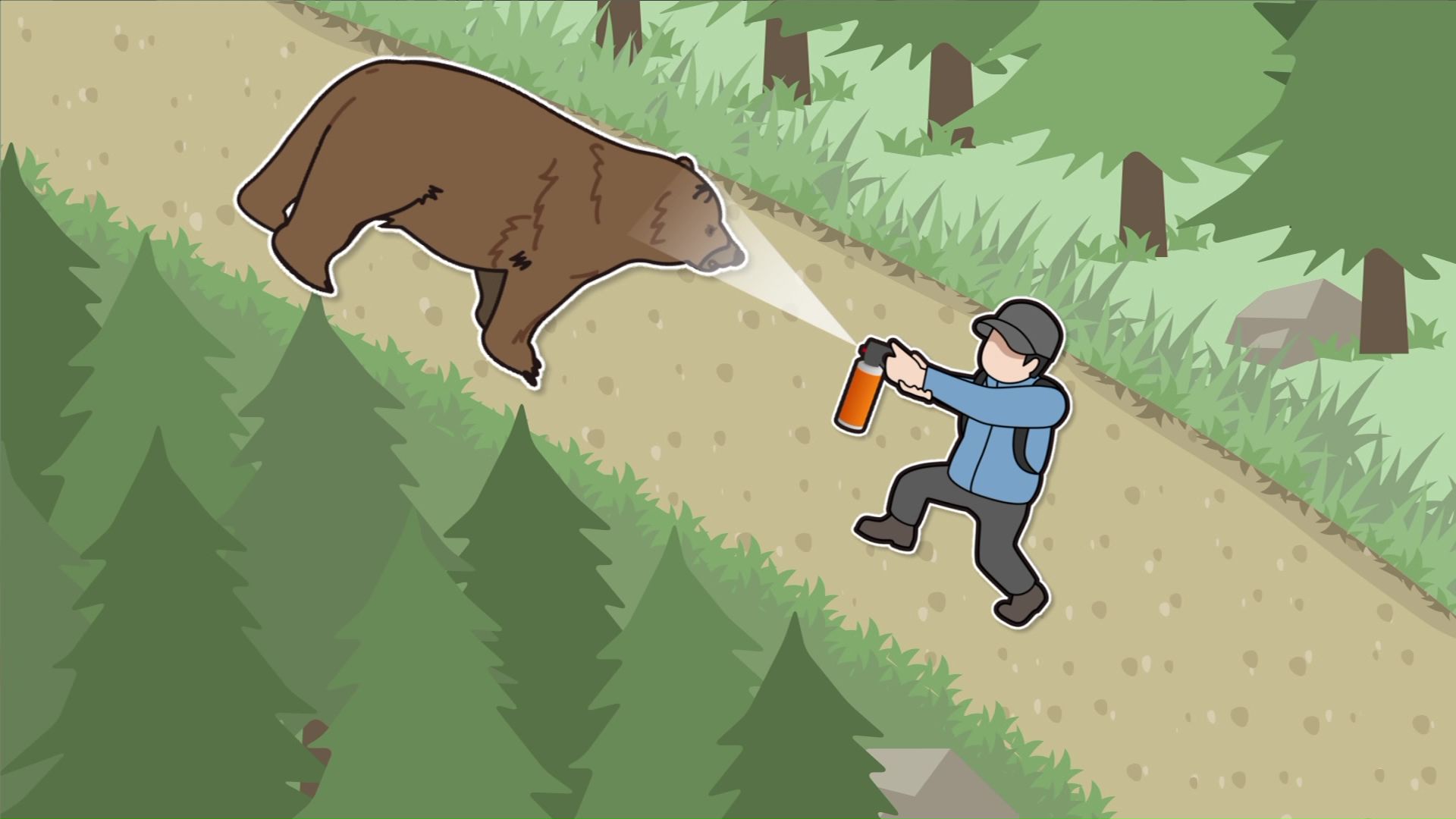 オホーツク展望付近で男性登山者がクマに追いかけられ、撃退スプレーを噴射