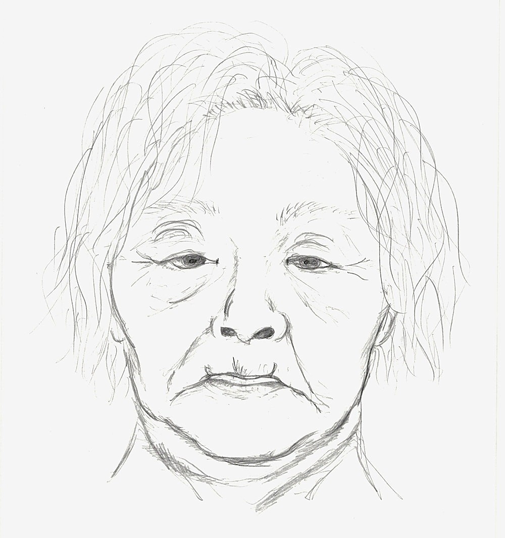 女性の似顔絵(提供：道警)