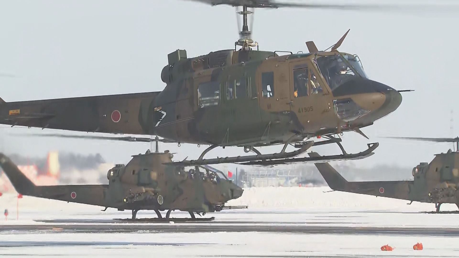 レーザー照射を受けたUH-1Jの同型機
