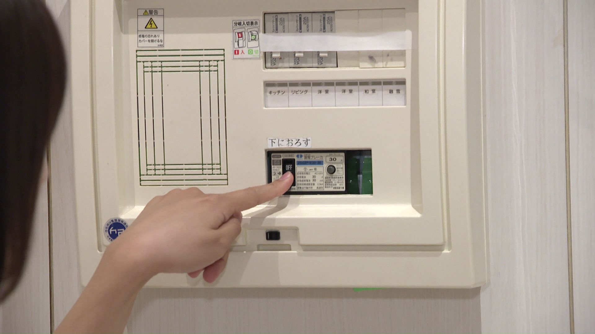 電気のブレーカーを切ることも忘れずに