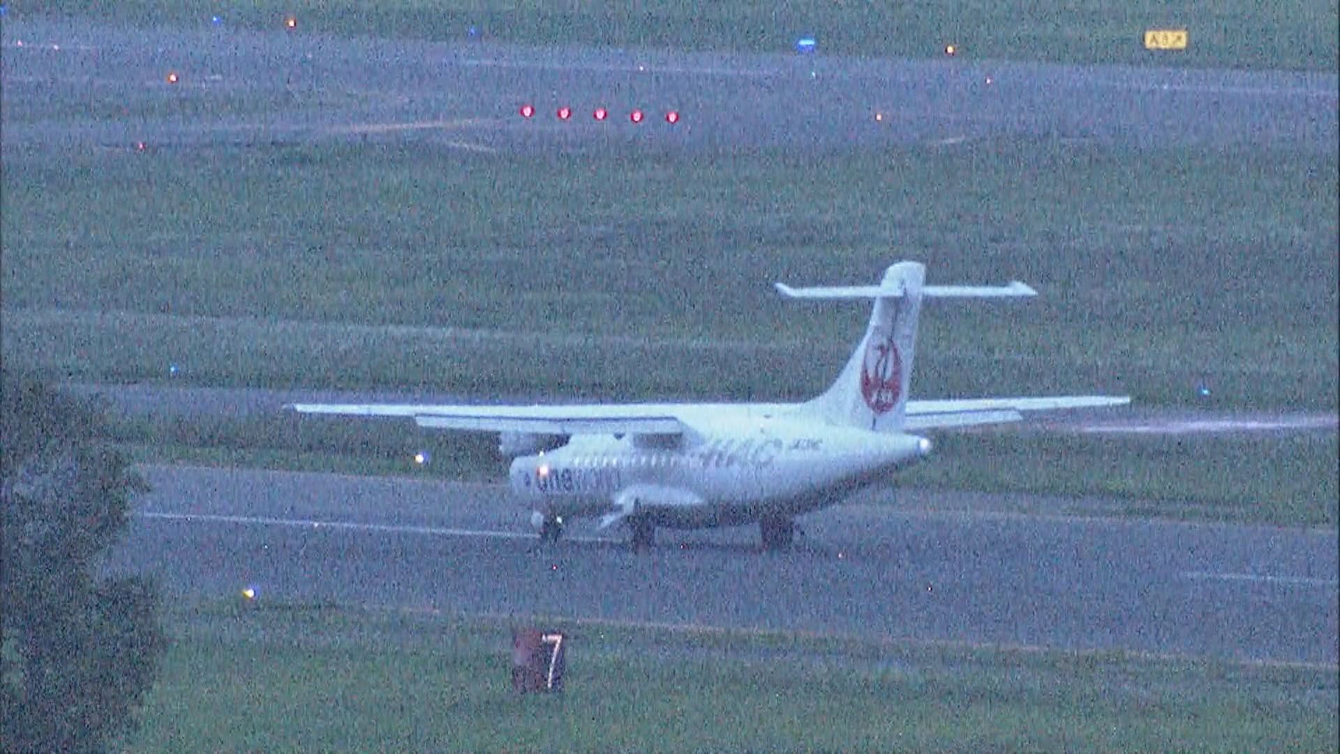 石狩市沖で2時間以上旋回し、新千歳空港に着陸したJAL2787便（2026年8月1日 午後7時ごろ）