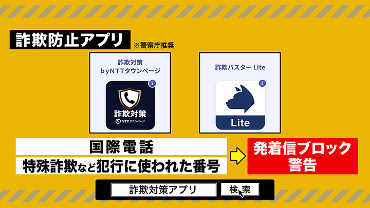 詐欺防止アプリ