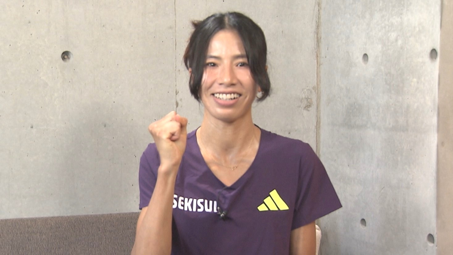 北海道マラソンへの意気込みを語る新谷仁美選手