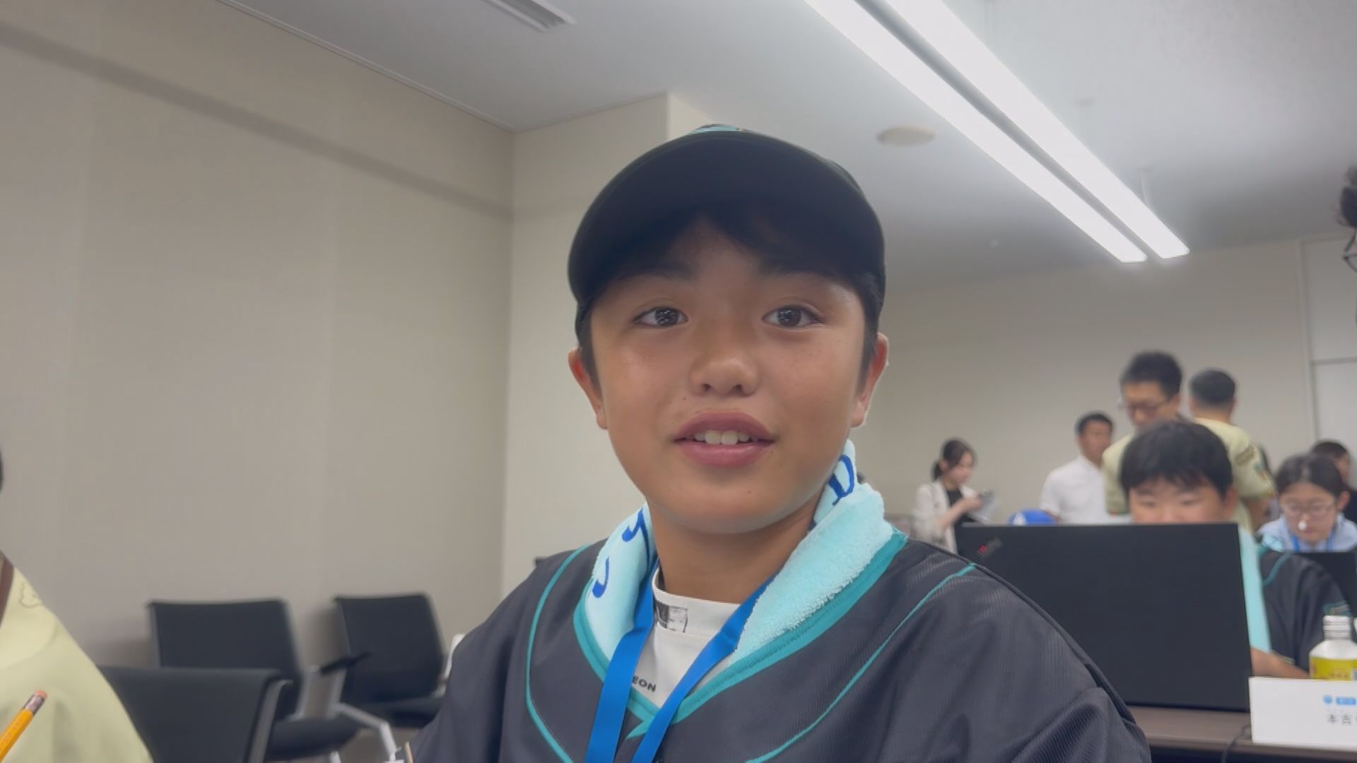 「エスコンフィールドの迫力がすごい！」（鎌ケ谷市から訪れた小学生）