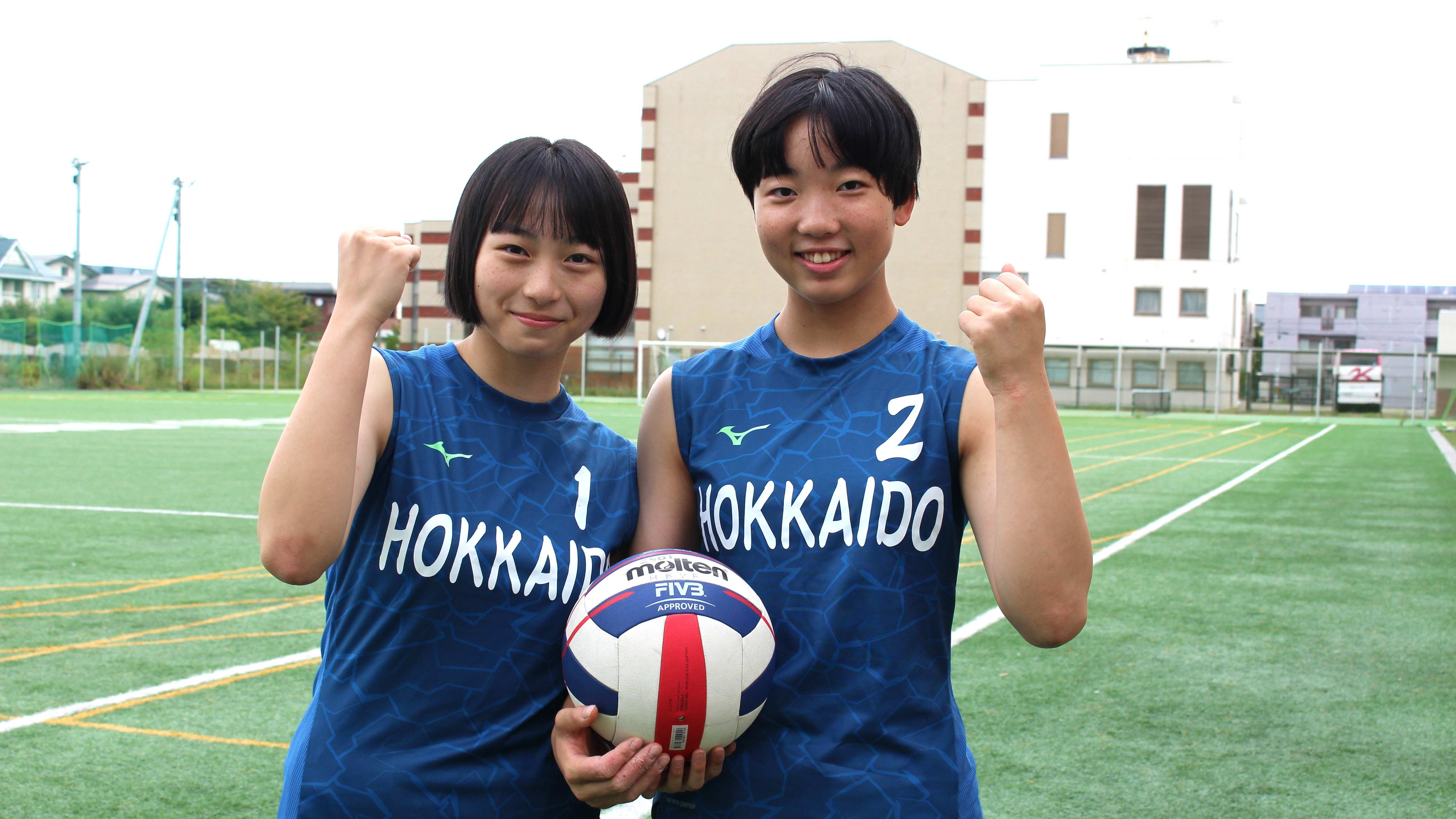 【ビーチバレー】「挑戦する立場で」札幌大谷高・高島心愛＆本間陽菜乃ペア、北海道代表で国スポへ