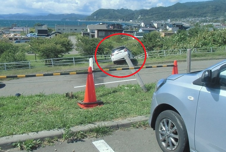 事故があった現場(提供:道警)