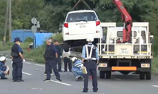 乗用車と乗り合いバスが正面衝突〈北海道美唄市　8月31日午後5時40分ごろ〉