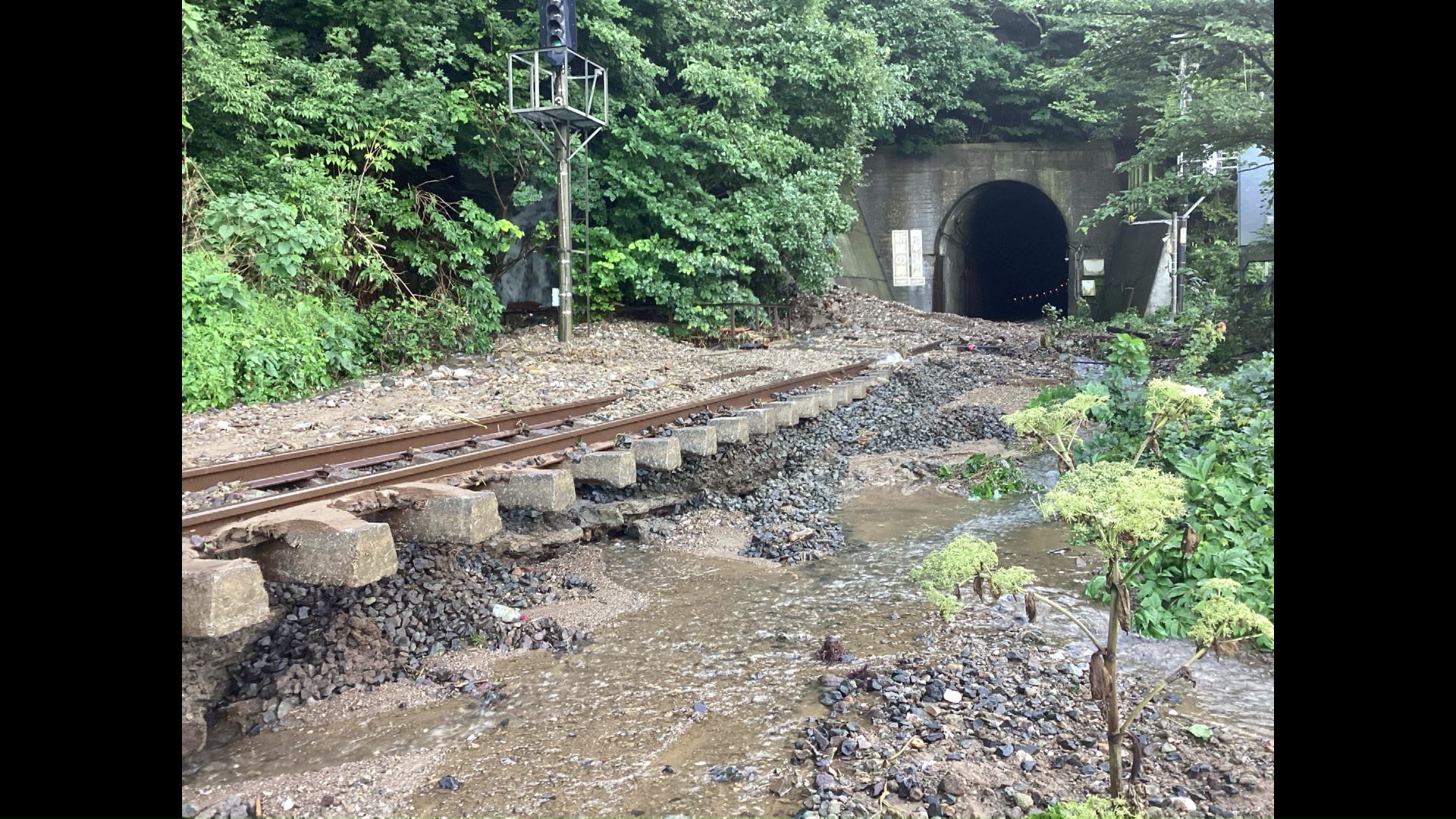 大雨による土砂災害の影響