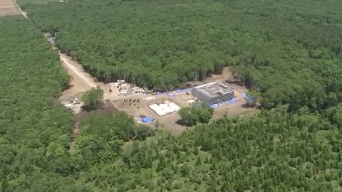 羊蹄山のふもとの森林が無断伐採され住宅建設