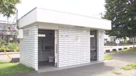 蛍光灯がLEDに替えられていた東月寒2号公園