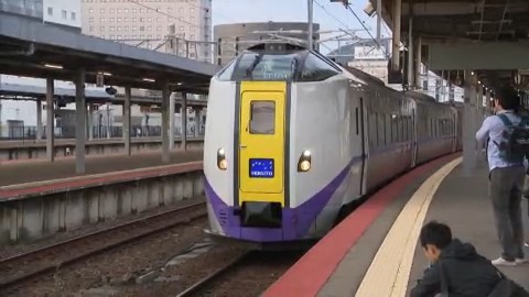 特急北斗も始発から運転再開（JR函館駅）