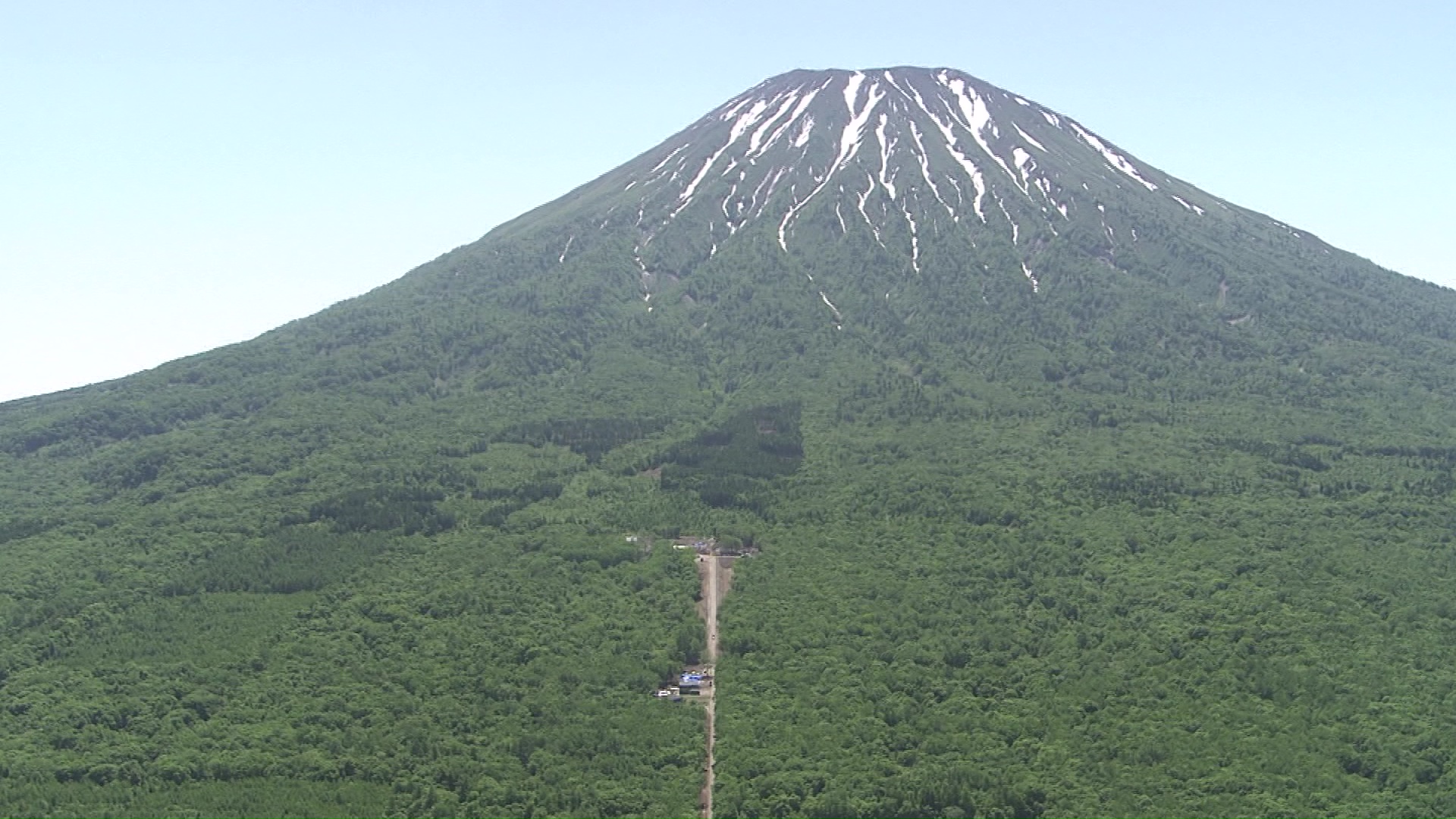 現場は羊蹄山のふもと