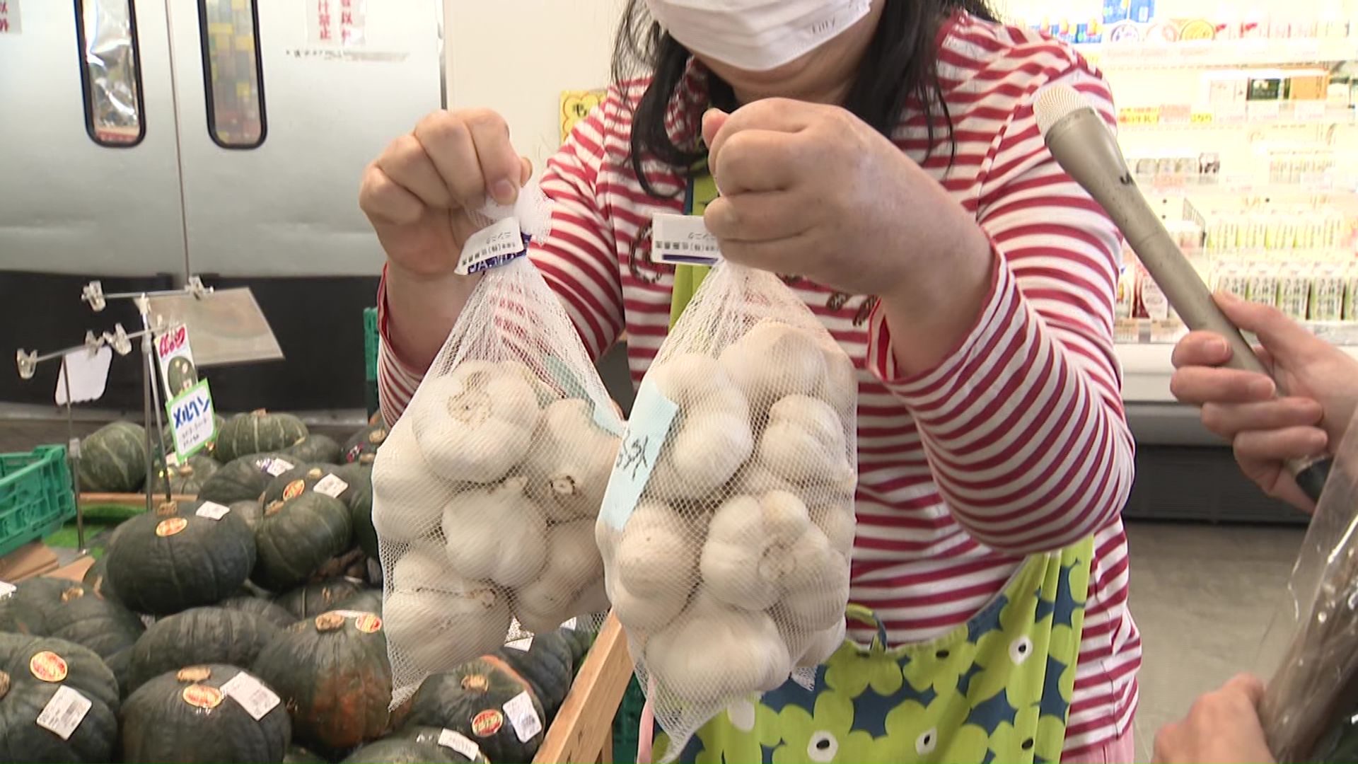 冬を前に「ニンニク」を購入
