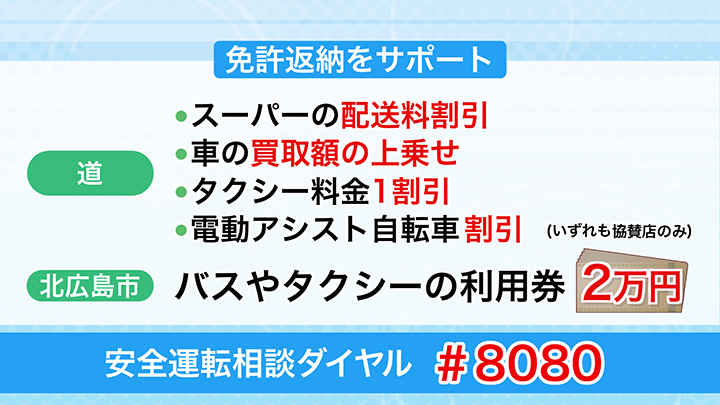 免許返納をサポート