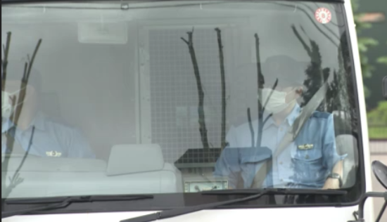送検される石井被告