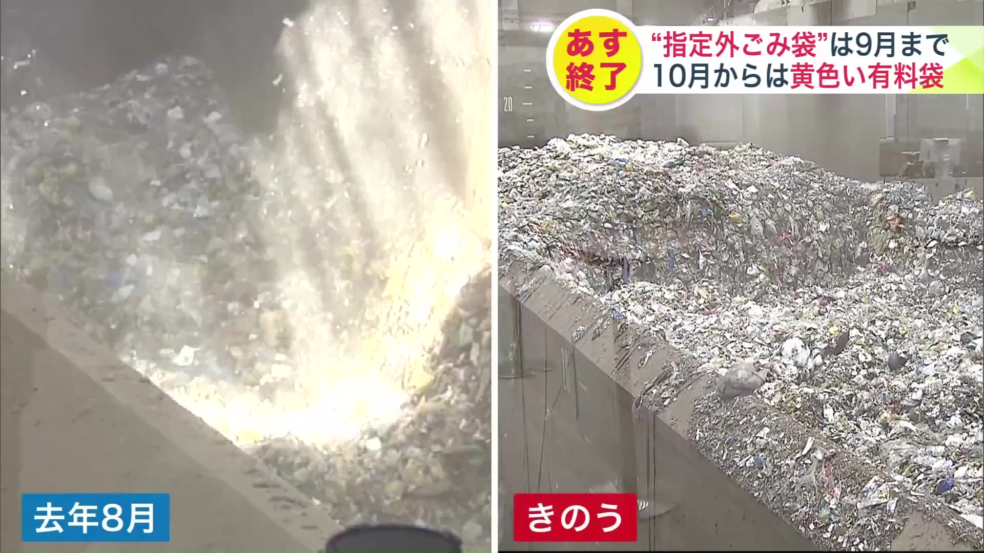 収集されるごみの量が増加していた