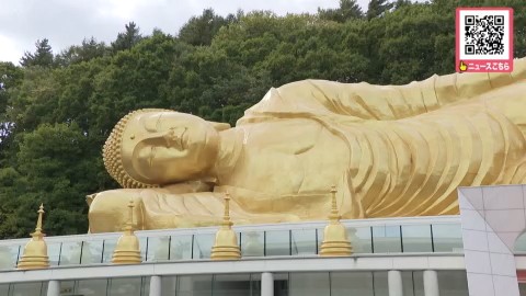 身の丈が45メートルある日本最大級の「涅槃大仏」