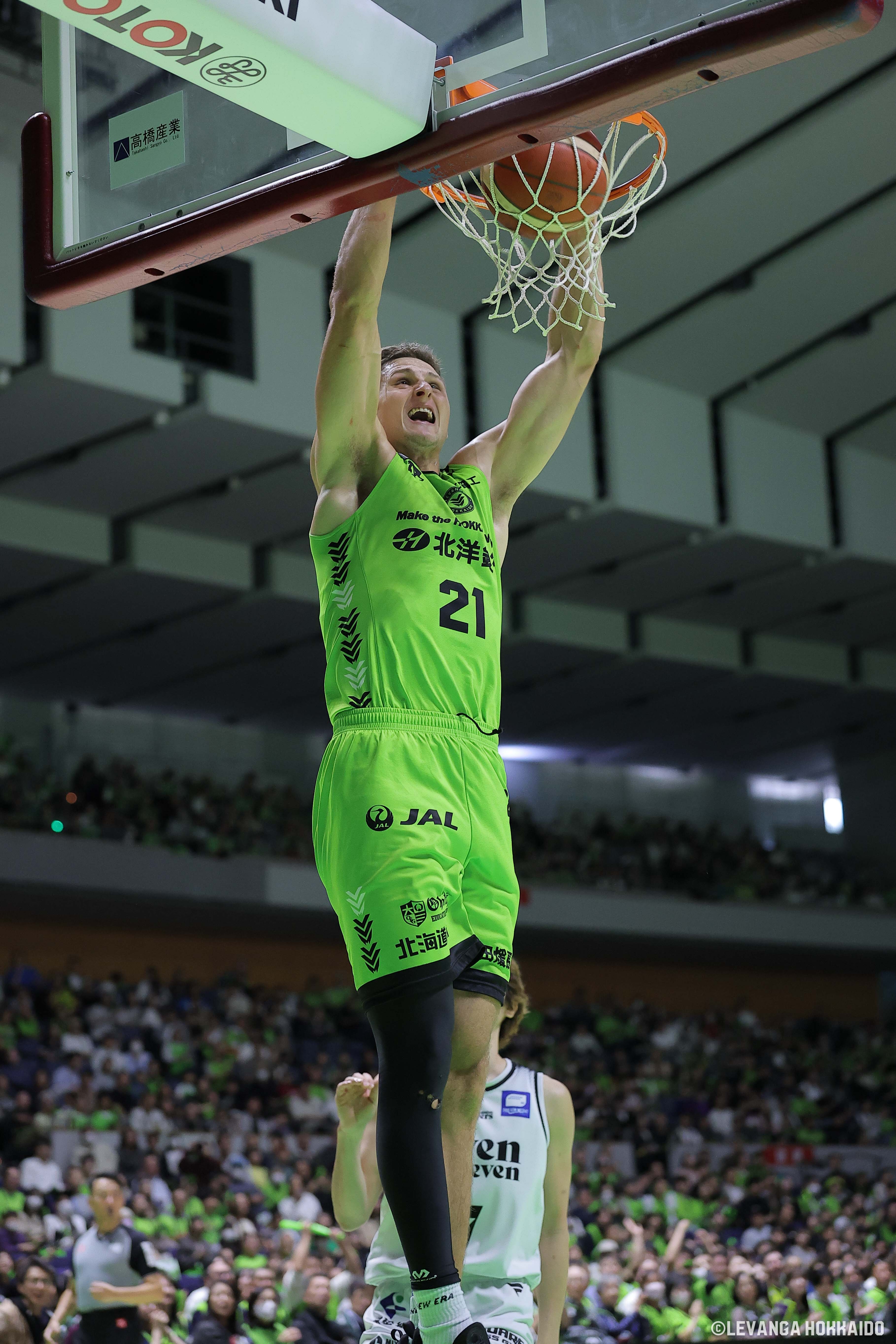 【レバンガ北海道】ホームで仙台に勝利し連勝！富永チーム最多22得点…クラーク＆ハーラーがダブルダブル達成