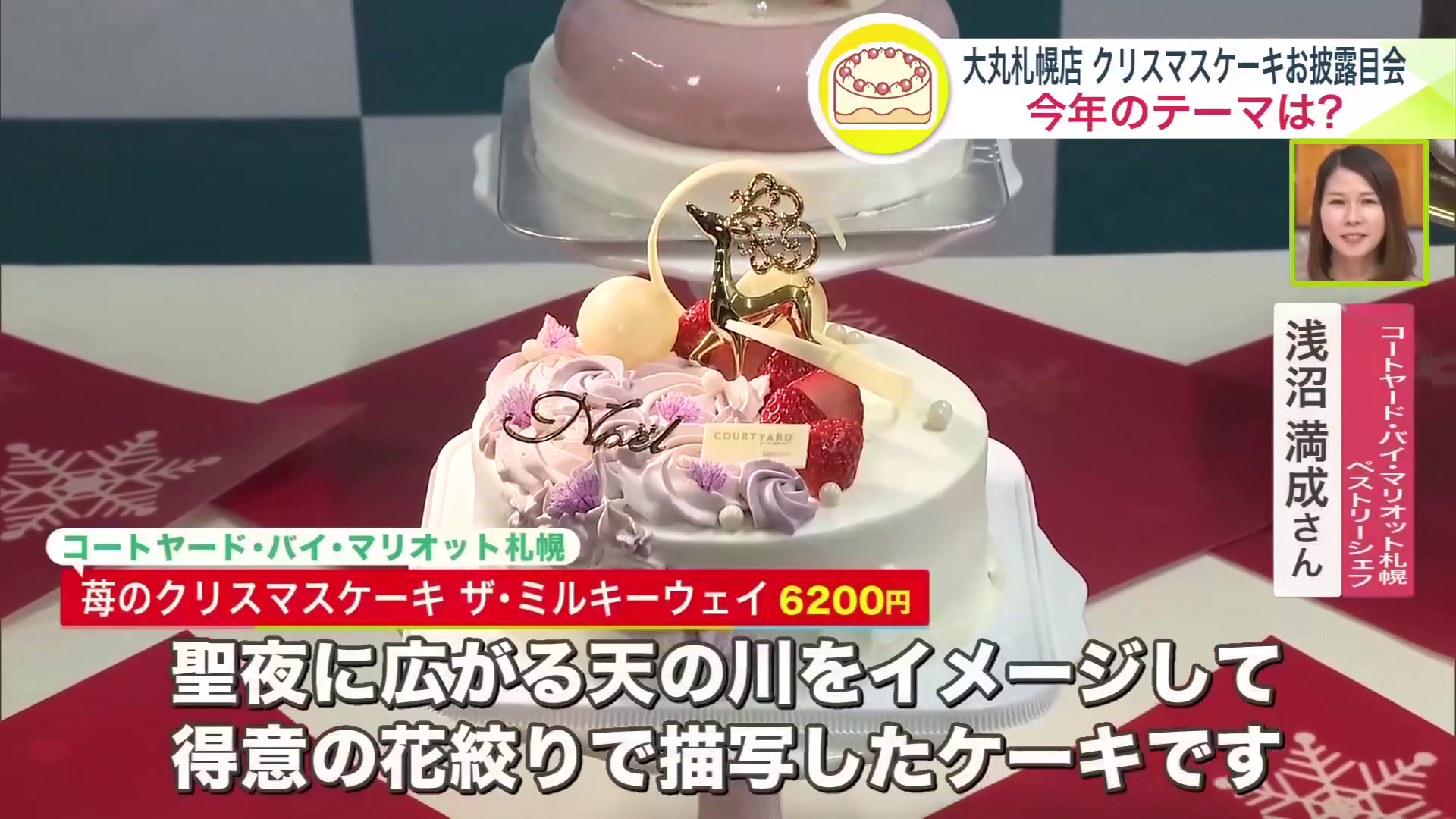 「苺のクリスマスケーキ ザ・ミルキーウェイ」