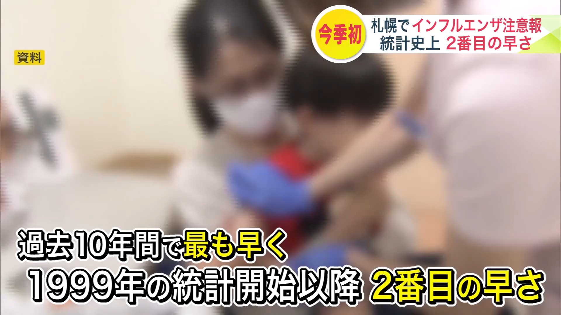 過去10年で最も早い注意報