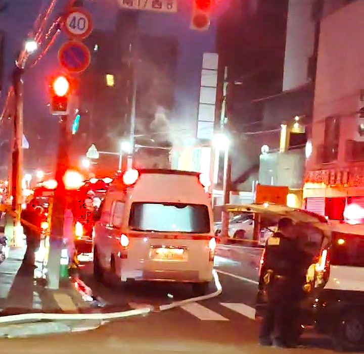 火事があった現場(撮影:視聴者)