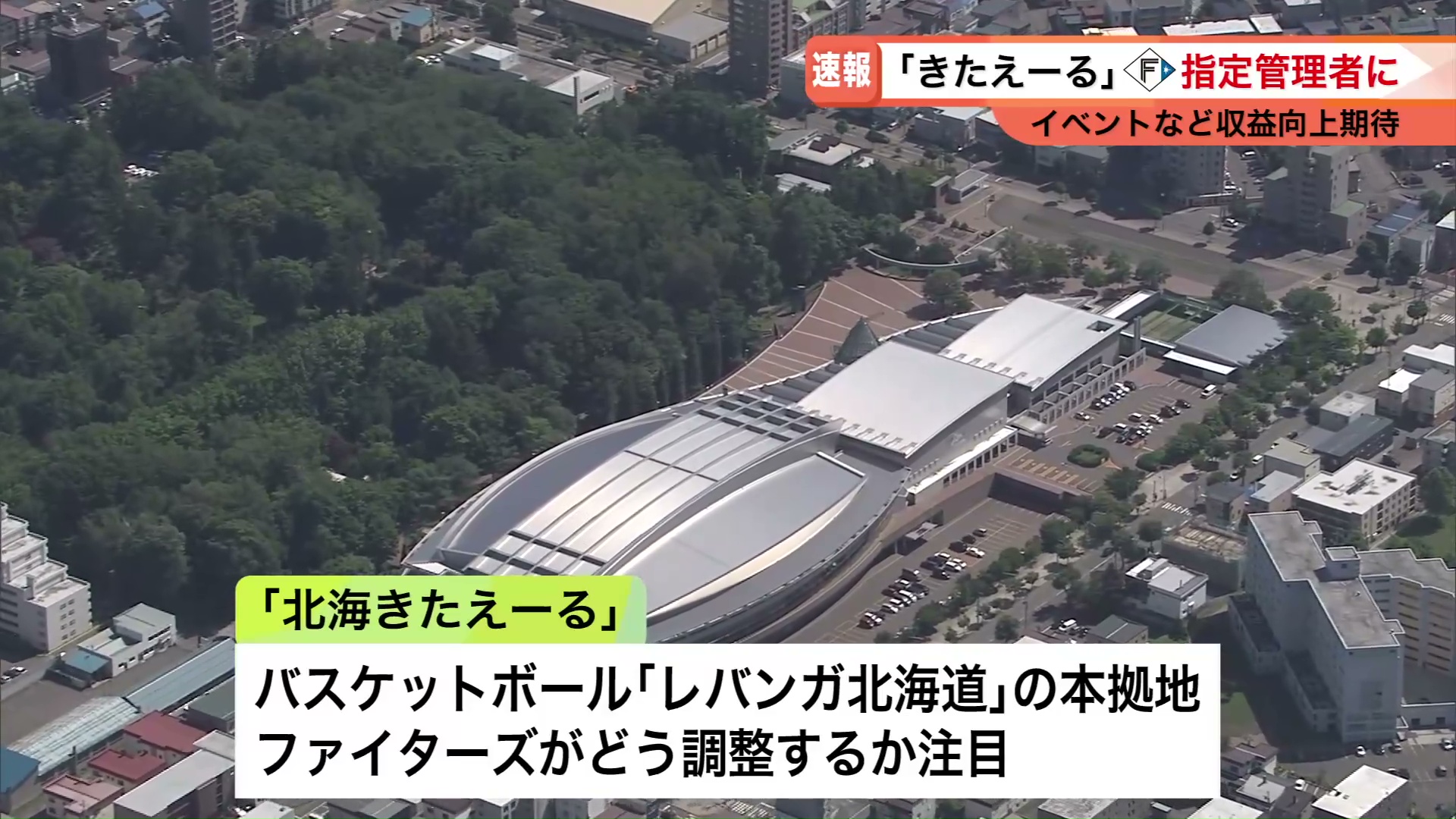 日本ハムファイターズの関連会社が指定管理者となった「北海きたえーる」