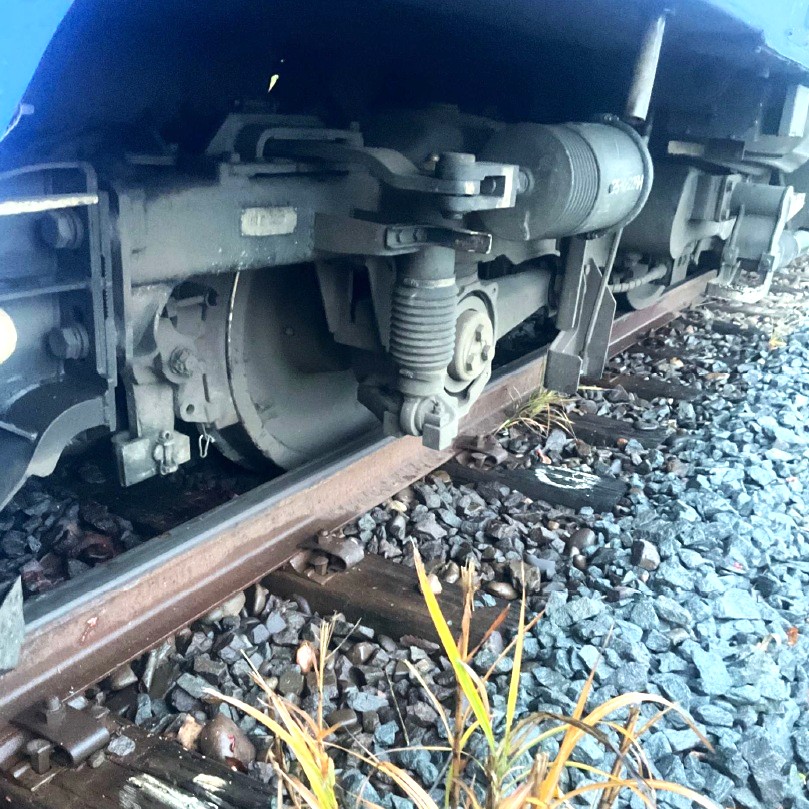 特急サロベツ3号の脱線した車輪(提供:JR北海道)