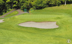 HOLE No.7 136ヤード　PAR3